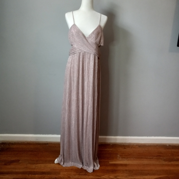 INTERMIX PINK TINA LUREX CUTO DRESS - Picture 3 of 17